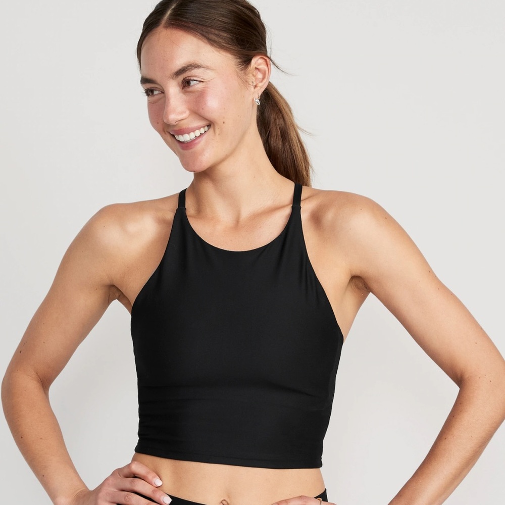Light support power soft longline sports bra